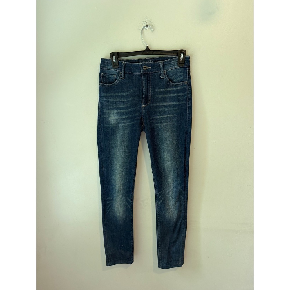 Lucky Brand Women Dark Wash High Rise Skinny Jeans 2/26 Regular Blue Denim